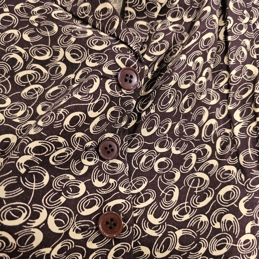 Designer Norma Kamali Dress Long Sleeve Nice Design Sz 8 - Picture 10 of 12